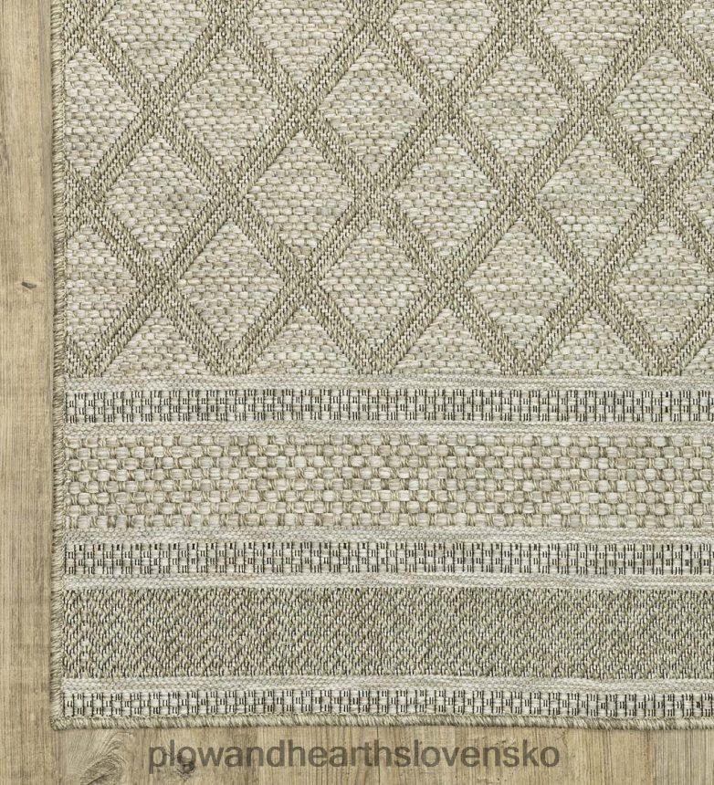 Plow & Hearth vnútorný/vonkajší yucatánsky mriežkový polypropylénový koberec 6P208P1416 domáce potreby