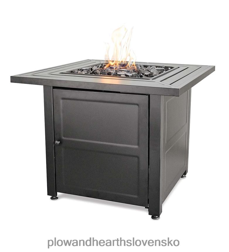 Plow & Hearth gilbert vonkajšie lp plynové ohnisko s oceľovou rímsou 6P208P1625 domáce potreby