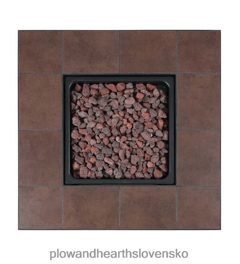 Plow & Hearth ohnisko halifax na propánový plyn so stolovou vložkou a lávovými kameňmi 6P208P1594 domáce potreby