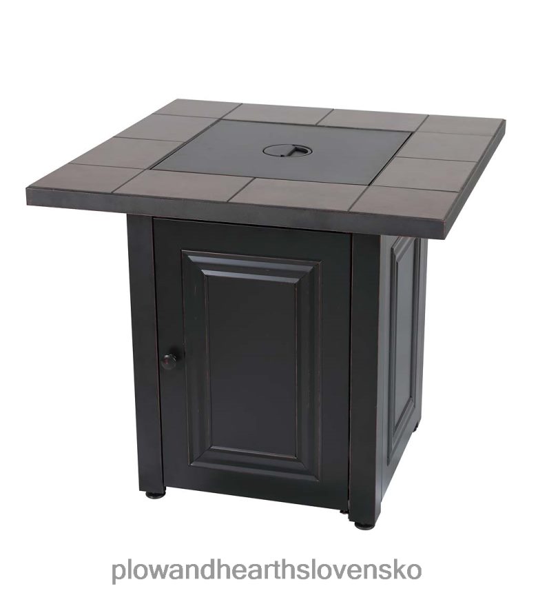 Plow & Hearth ohnisko halifax na propánový plyn so stolovou vložkou a lávovými kameňmi 6P208P1594 domáce potreby