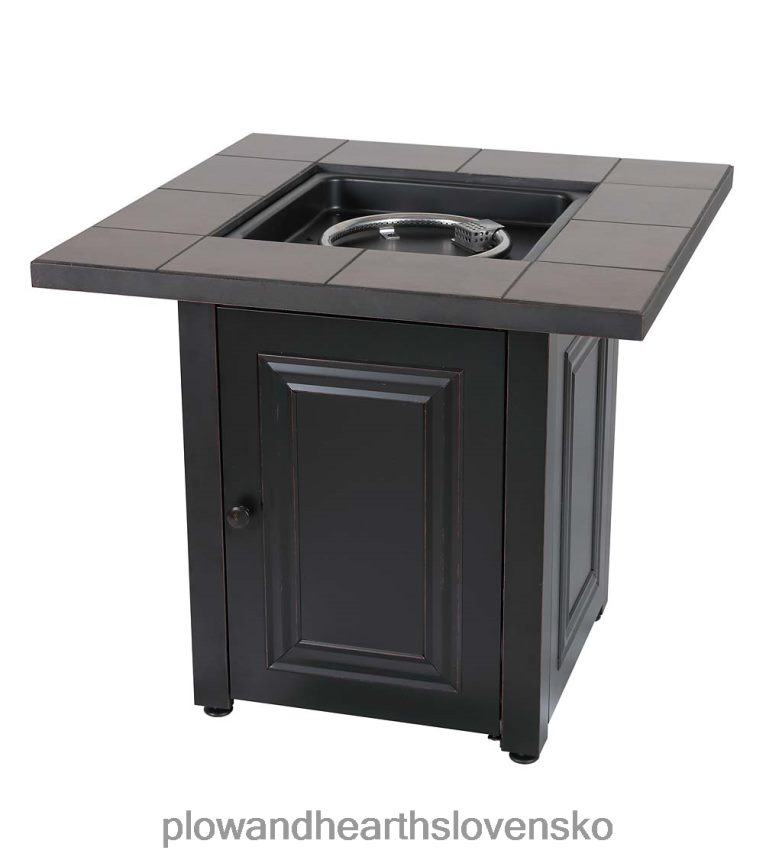 Plow & Hearth ohnisko halifax na propánový plyn so stolovou vložkou a lávovými kameňmi 6P208P1594 domáce potreby