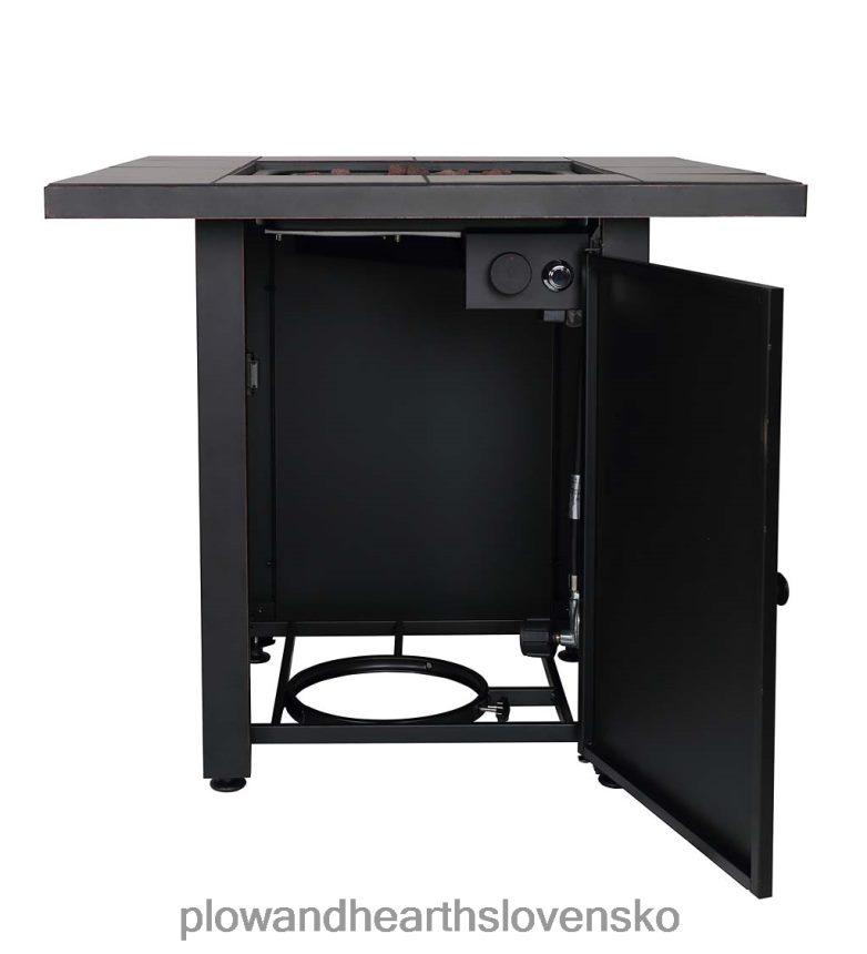 Plow & Hearth ohnisko halifax na propánový plyn so stolovou vložkou a lávovými kameňmi 6P208P1594 domáce potreby