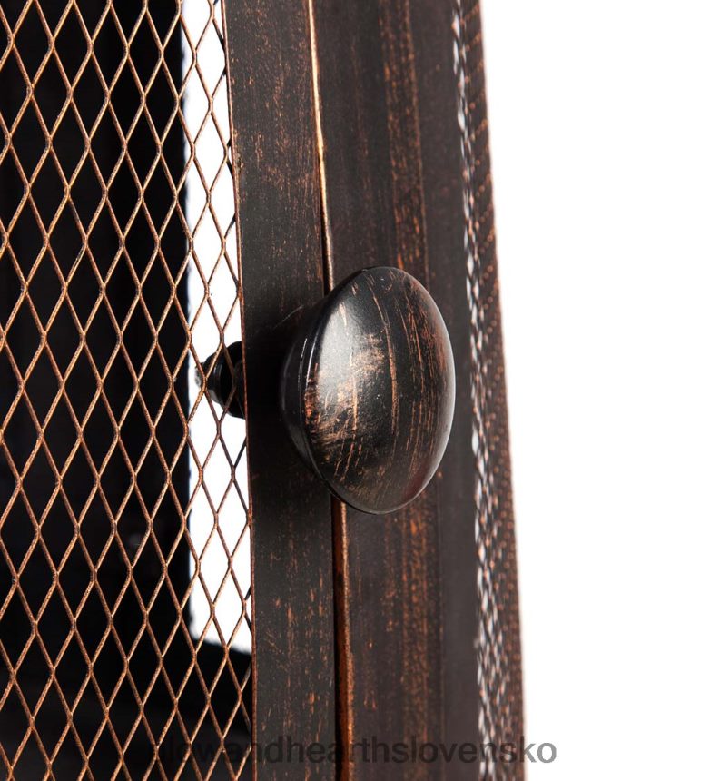 Plow & Hearth vysoké bronzové ohnisko s komínom 6P208P1603 domáce potreby