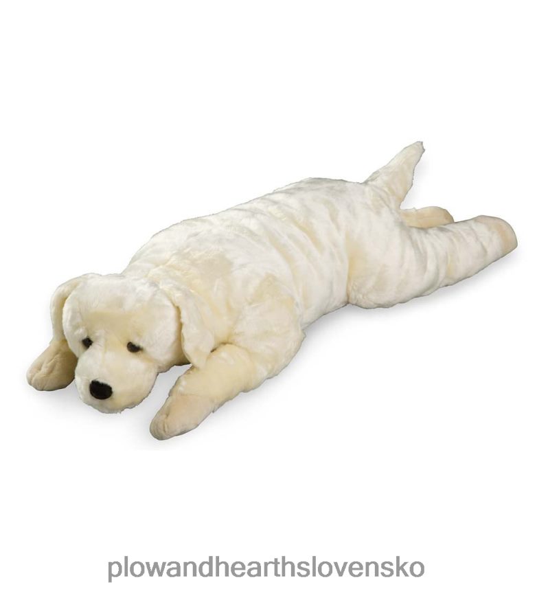 Plow & Hearth labradorský retriever plyšový vankúš na zvieracie telo - čokoládové laboratórium 6P208P2343 domáce potreby