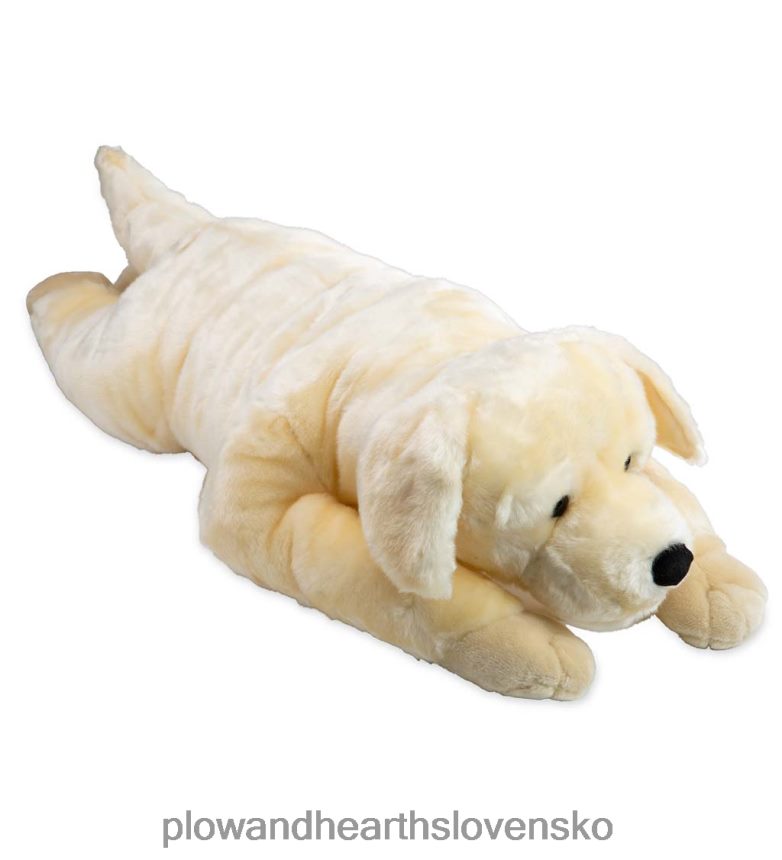 Plow & Hearth labradorský retriever plyšový vankúš na zvieracie telo - čokoládové laboratórium 6P208P2343 domáce potreby