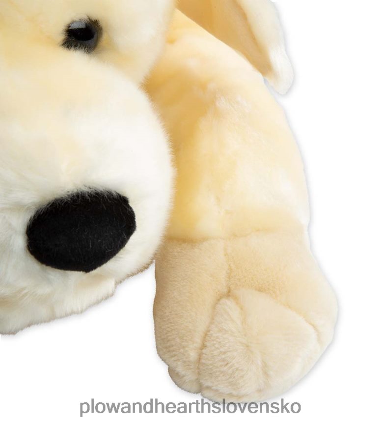 Plow & Hearth labradorský retriever plyšový vankúš na zvieracie telo - čokoládové laboratórium 6P208P2343 domáce potreby