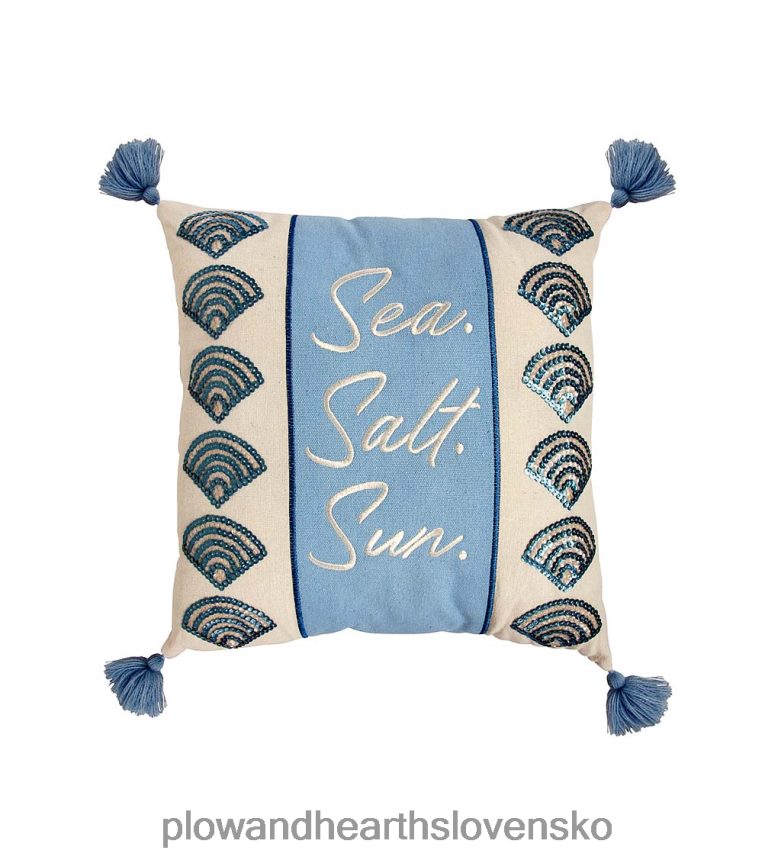 Plow & Hearth "morská.soľ.slnko." dekoračný vankúšik 6P208P2464 domáce potreby