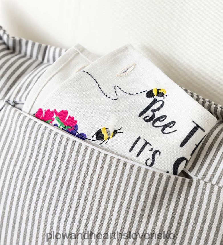 Plow & Hearth pruhovaný bedrový vankúš s 5 vymeniteľnými panelmi, 20