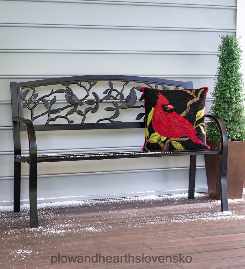 Plow & Hearth vnútorný/vonkajší hákový kardinálny vankúš 6P208P1218 domáce potreby