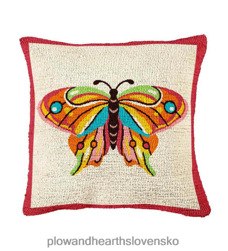 Plow & Hearth vnútorný/vonkajší hákový motýľový vankúš 6P208P1233 domáce potreby