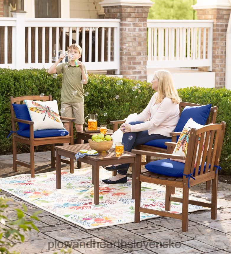 Plow & Hearth vnútorný/vonkajší hákový motýľový vankúš 6P208P1233 domáce potreby