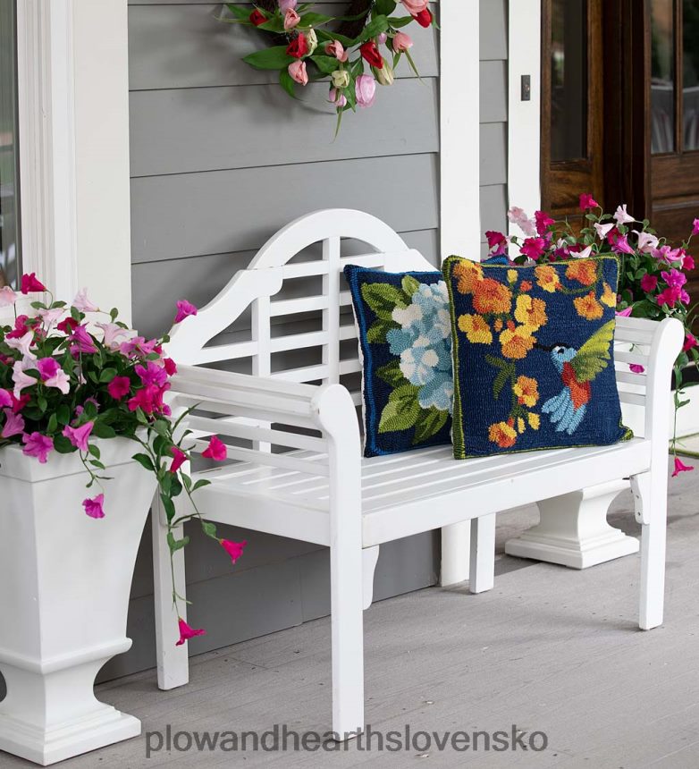 Plow & Hearth vnútorný/vonkajší hákový vankúš na hortenziu 6P208P1225 domáce potreby