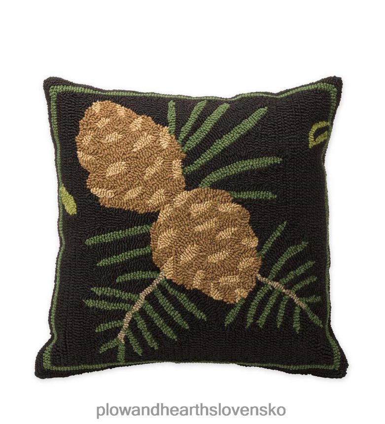 Plow & Hearth vnútorný/vonkajší vankúšik do lesa s borovicovými šiškami 6P208P1220 domáce potreby