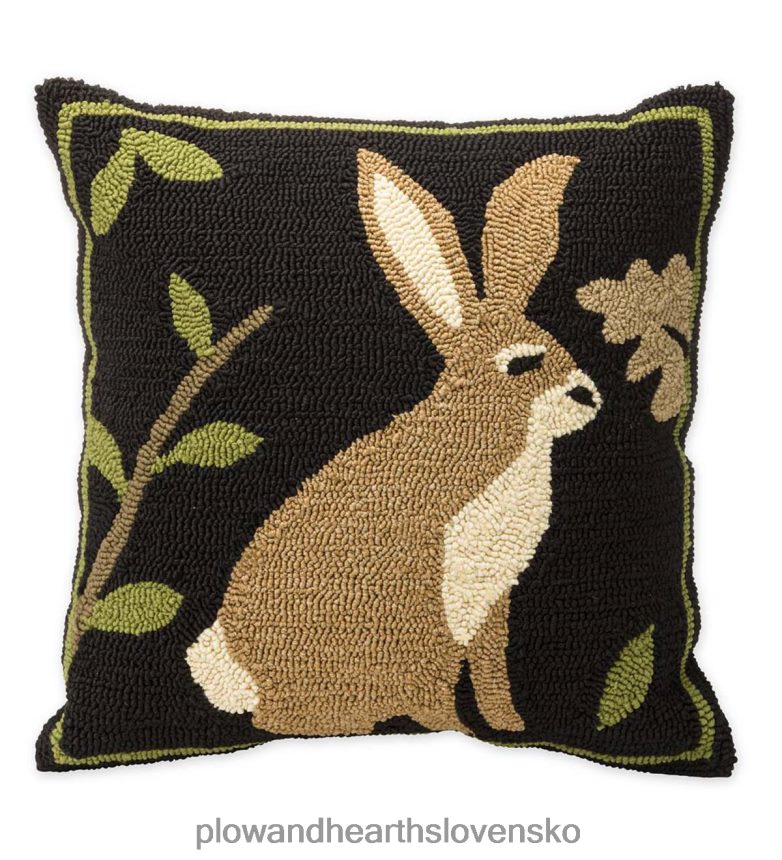 Plow & Hearth vnútorný/vonkajší vankúšik do lesa s králikom 6P208P1224 domáce potreby
