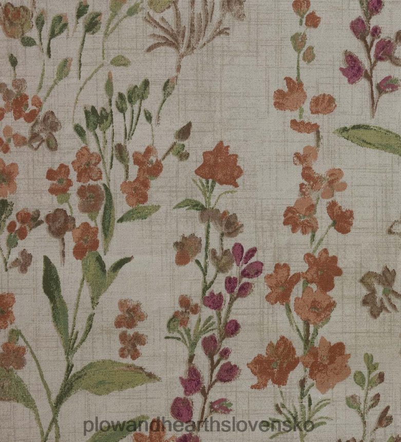 Plow & Hearth Závesy rockport kvetinového ľanového vzhľadu s viazaním, 84