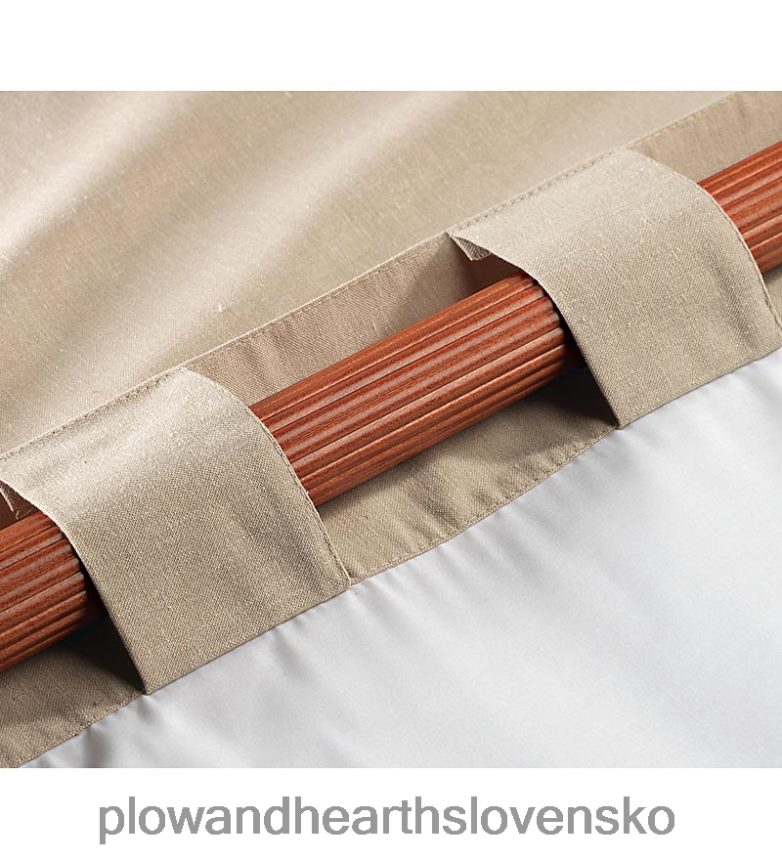 Plow & Hearth podomácky tkaný tyčovo-vreckový zateplený záves, 63