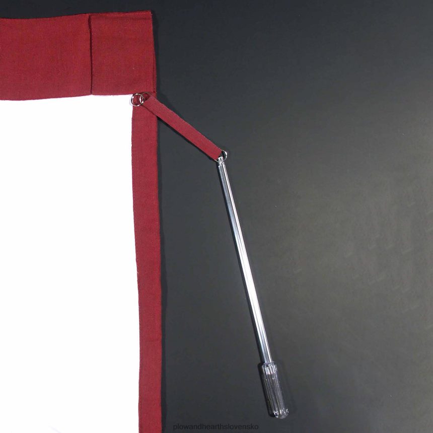 Plow & Hearth podomácky tkaný tyčovo-vreckový zateplený záves, 72