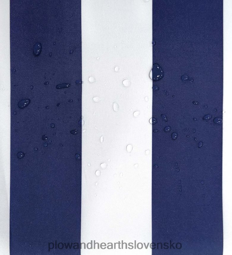 Plow & Hearth pruhované vonkajšie závesy s morskou krajinou 6P208P1471 domáce potreby