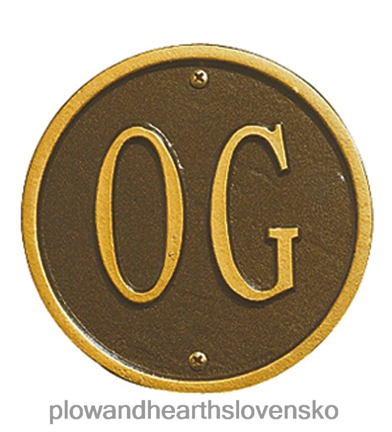 Plow & Hearth adresné plakety 6P208P716 dvor a záhrada