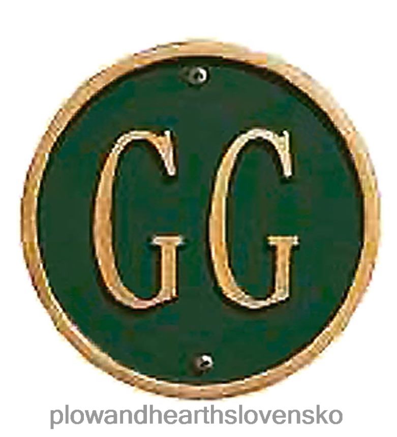 Plow & Hearth adresné plakety 6P208P716 dvor a záhrada