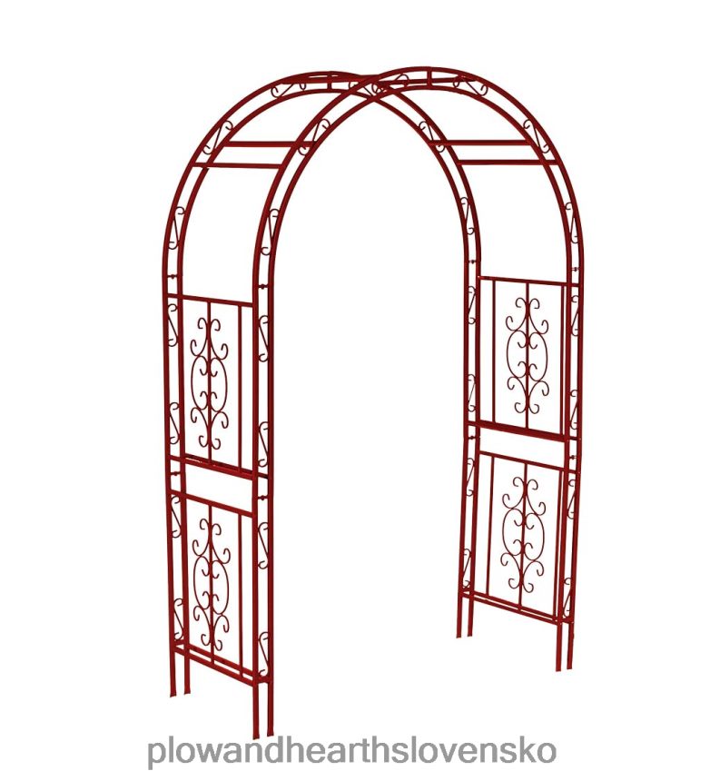 Plow & Hearth farebný kovový záhradný altánok montebello - pobrežná modrá 6P208P660 dvor a záhrada