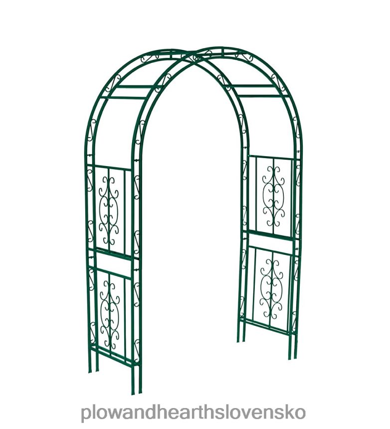 Plow & Hearth farebný kovový záhradný altánok montebello - pobrežná modrá 6P208P660 dvor a záhrada