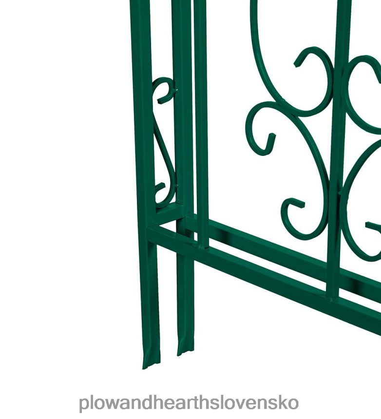 Plow & Hearth farebný kovový záhradný altánok montebello - pobrežná modrá 6P208P660 dvor a záhrada