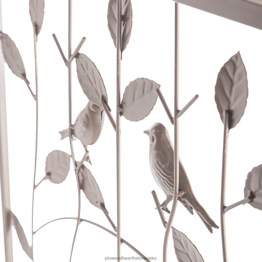 Plow & Hearth kovový klenutý záhradný altánok pre vtáky a listy s bránou 6P208P653 dvor a záhrada