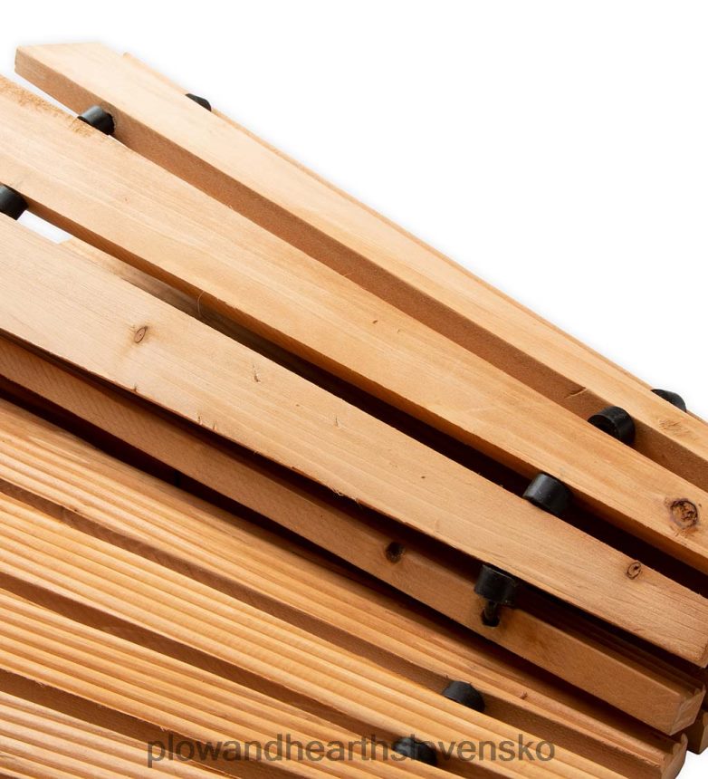 Plow & Hearth 4'l vyvaľovacia zakrivená cesta z tvrdého dreva 6P208P687 dvor a záhrada