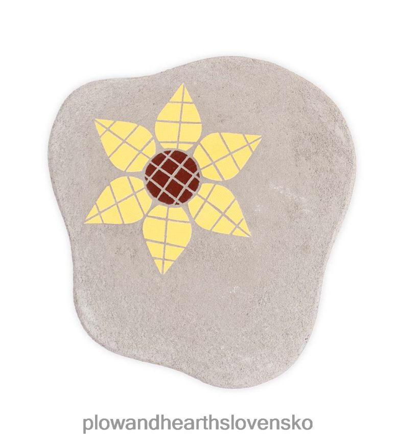 Plow & Hearth mozaikový odrazový mostík - žltý 6P208P691 dvor a záhrada