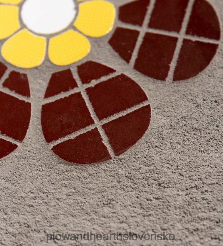 Plow & Hearth mozaikový odrazový mostík - žltý 6P208P691 dvor a záhrada