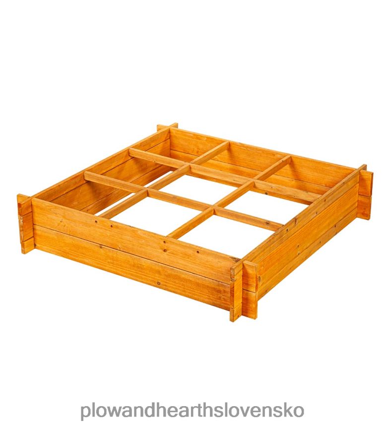 Plow & Hearth drevená vyvýšená záhradná posteľ 6P208P1000 dvor a záhrada