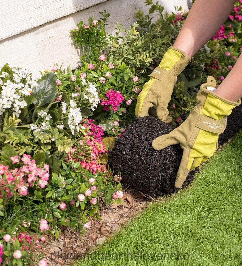 Plow & Hearth trvalý mulčovací okraj z recyklovanej gumy 6P208P669 dvor a záhrada