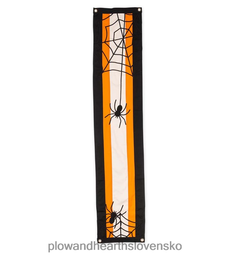 Plow & Hearth halloween pavučina bavlna stĺpový strnádka 6P208P546 dvor a záhrada