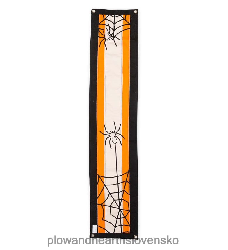 Plow & Hearth halloween pavučina bavlna stĺpový strnádka 6P208P546 dvor a záhrada