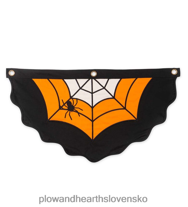 Plow & Hearth halloween pavučina bavlnené strnádky 6P208P544 dvor a záhrada