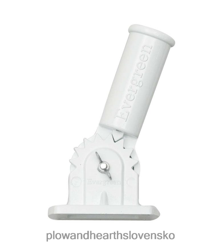 Plow & Hearth nastaviteľný hliníkový držiak domovej vlajky, biely povrch 6P208P648 dvor a záhrada