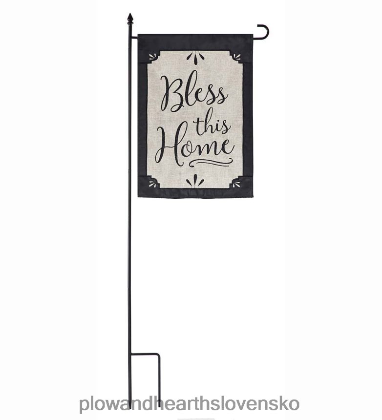 Plow & Hearth 4-dielny stojan na záhradnú vlajku s koncovkou 6P208P374 dvor a záhrada