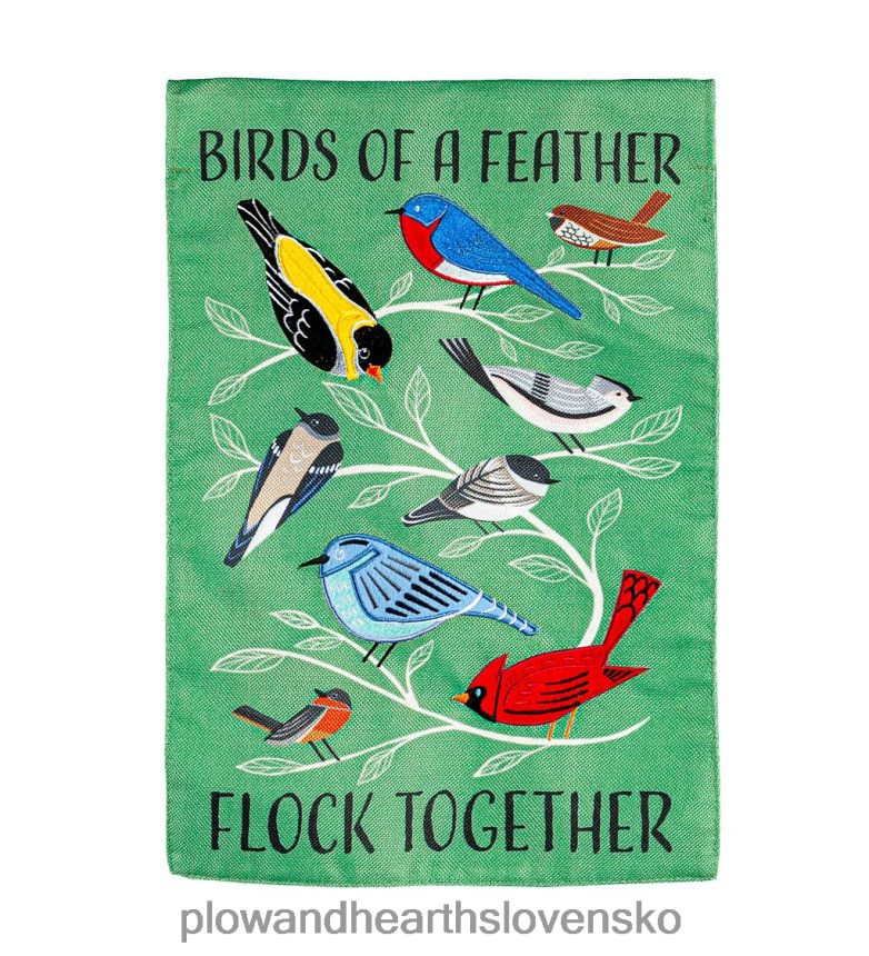 Plow & Hearth kŕdeľ spolu pytlovina záhradná vlajka 6P208P555 dvor a záhrada