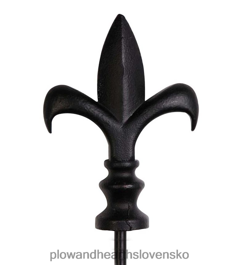 Plow & Hearth kovový stojan na záhradnú vlajku s fleur de lis finial 6P208P359 dvor a záhrada