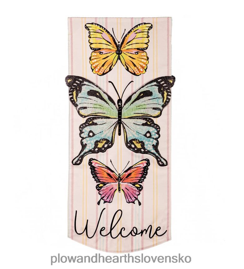 Plow & Hearth zástava motýlích polí 6P208P614 dvor a záhrada