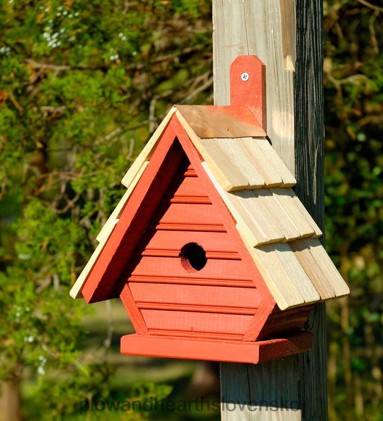 Plow & Hearth šik kuriatko vtáčia búdka - čučoriedka 6P208P866 dvor a záhrada