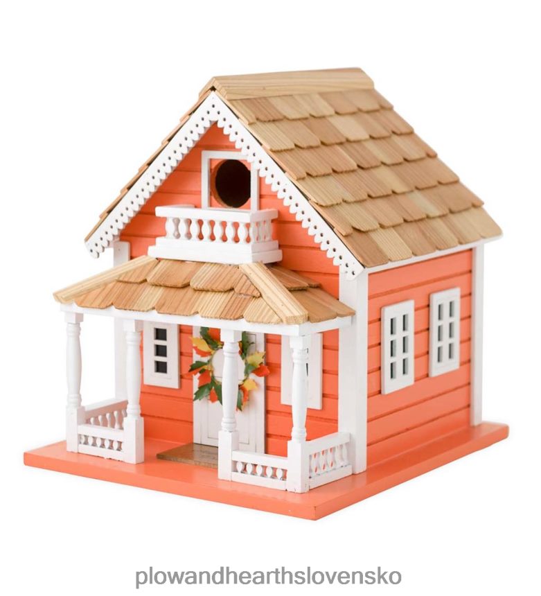 Plow & Hearth jesenná súprava drevenej vtáčej búdky a podstavca pre vtáčiky 6P208P880 dvor a záhrada