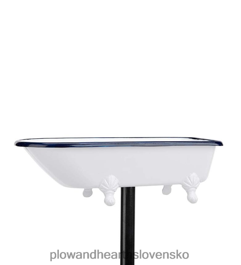 Plow & Hearth Splash splash birdbath, mosadz s bielou povrchovou úpravou - biela 6P208P847 dvor a záhrada