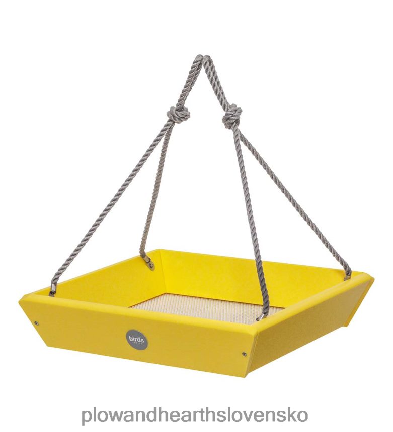 Plow & Hearth farebná závesná tácka pre vtáčiky z recyklovaného polyreziva - modrá 6P208P757 dvor a záhrada