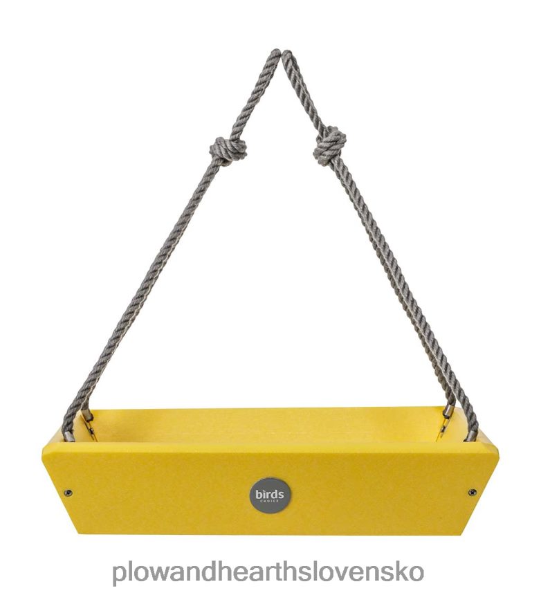 Plow & Hearth farebná závesná tácka pre vtáčiky z recyklovaného polyreziva - modrá 6P208P757 dvor a záhrada