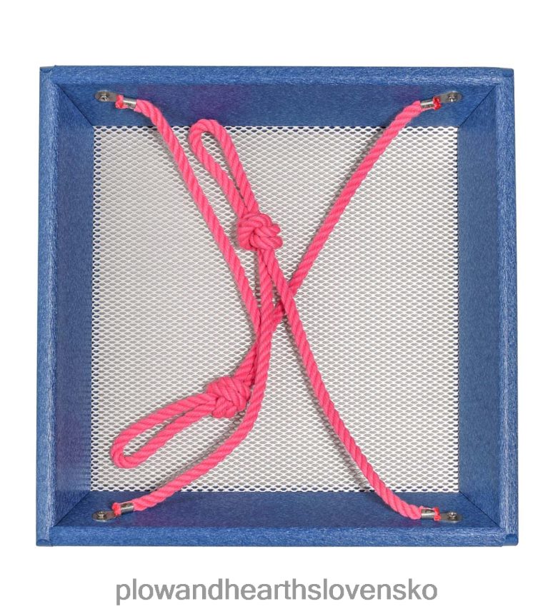 Plow & Hearth farebná závesná tácka pre vtáčiky z recyklovaného polyreziva - modrá 6P208P757 dvor a záhrada