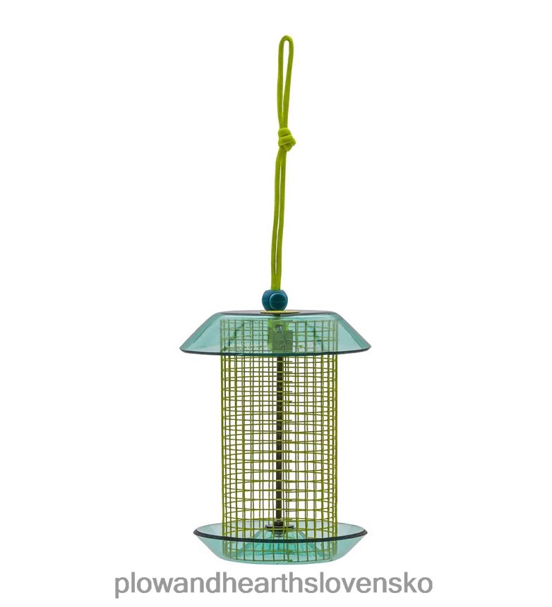 Plow & Hearth malé kŕmidlo pre vtáky zo slnečnicových semienok - koral 6P208P819 dvor a záhrada