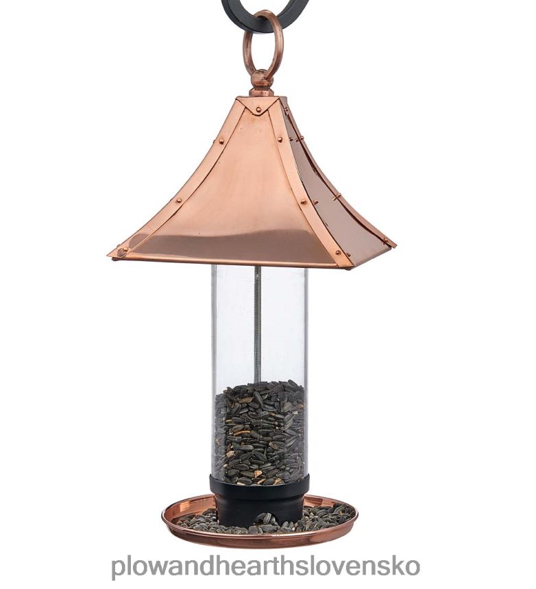 Plow & Hearth palazzo medené kŕmidlo pre vtáky 6P208P741 dvor a záhrada