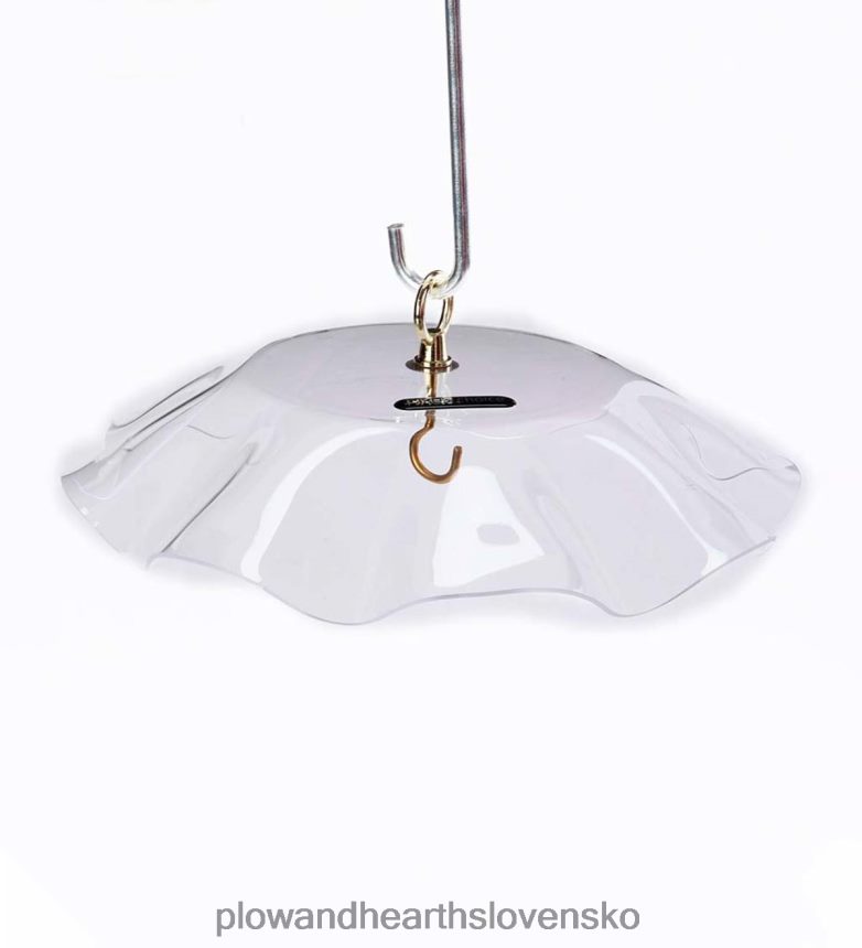 Plow & Hearth číry akrylový závesný dáždnik na kŕmidlá pre vtáčiky 6P208P771 dvor a záhrada